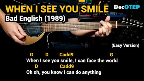 lagu when i see you smile|Bad English .